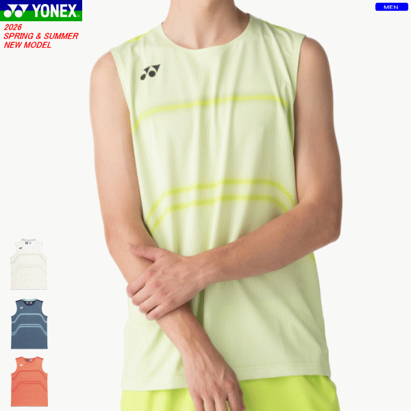 YONEX ヨネックス 力くらべティーシャツ 制服 ノースリーブ ソフトテニス バドミントン 御召しもの 10714 [メンズ：成人男性用]【1枚まで電子メール便聞き届ける】