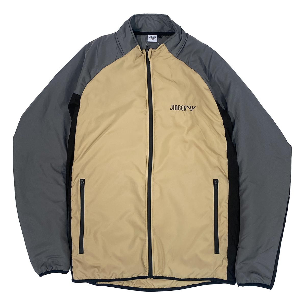 ジンガー JINGER ランニング ウェア アウター ジャケット 中綿 ランニングジャケット J-3011-BEG メンズ レディース ユニセックス 25HO 秋冬