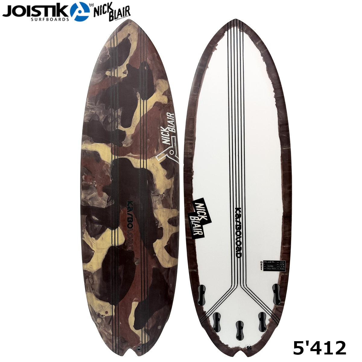 ジョイスティック JOISTIK サーフィン サーフ サーフボード 板 ショートボード TACO DESU KARBO LOAD ABST TINT FCS2 5FIN NBSJPTD5412TNT