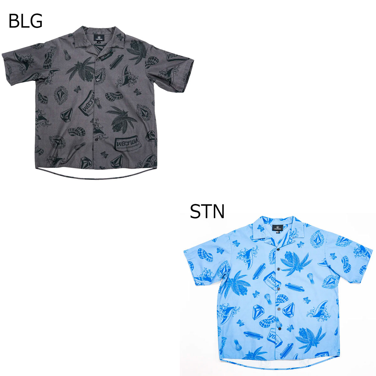 ボルコム VOLCOM スケボー 滑るゲーム盤 お召しもの 半袖プルオーバー NOZAKA SS AOP SHIRT VSH261001 メンズ 成人男性 26SP 春夏