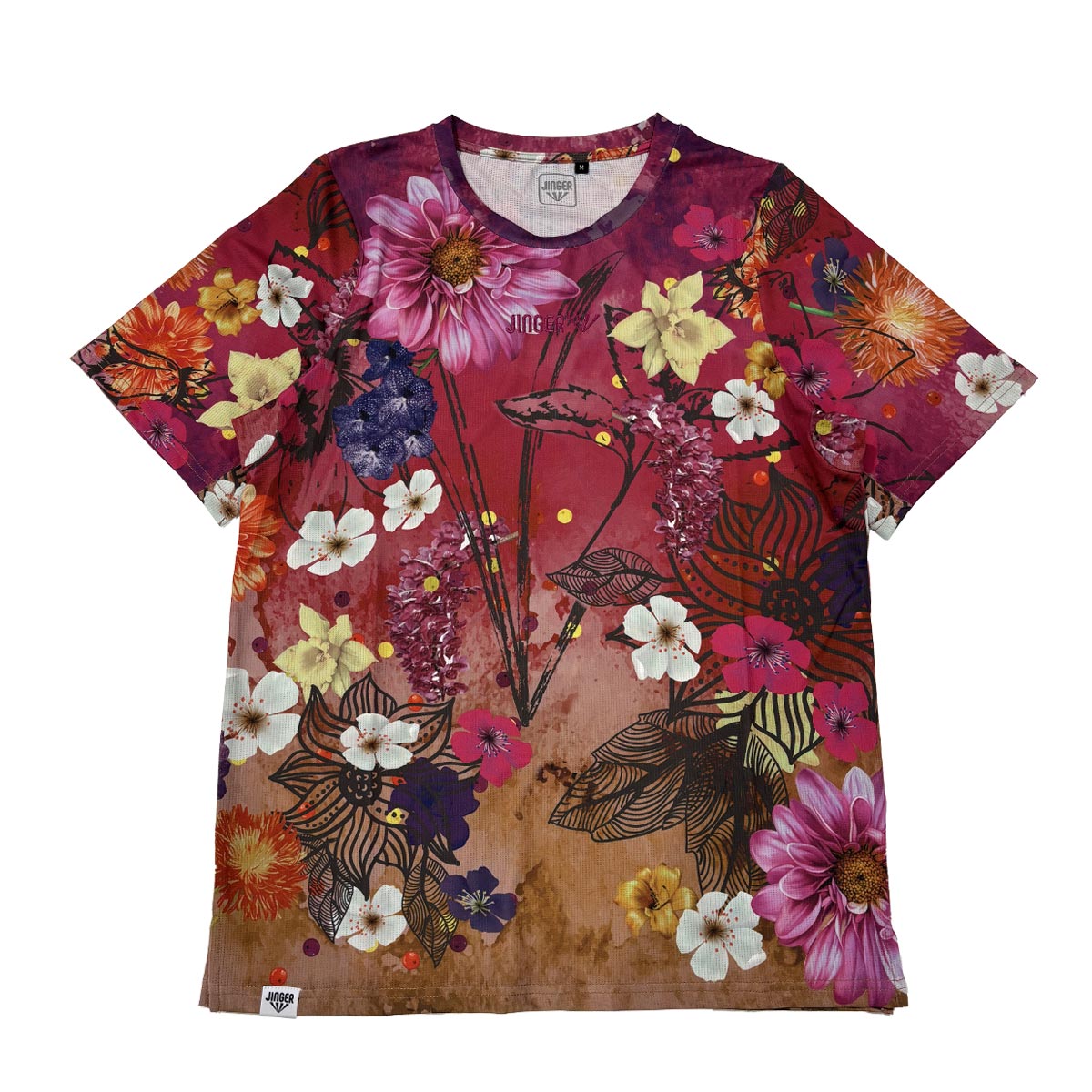 【楽天市場】ジンガー JINGER ランニング ウェア 半袖 Tシャツ ランニングTシャツ J-1039-WINE メンズ レディース