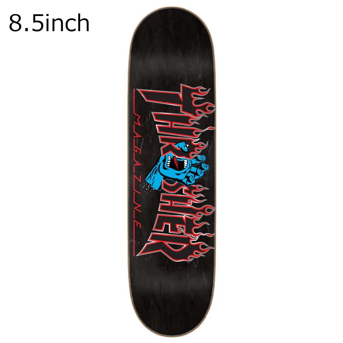 THRASHER スケボー 毎日割】スケボー デッキ 単品 SANTACRUZxTHRASHER SCRMNG FLAME