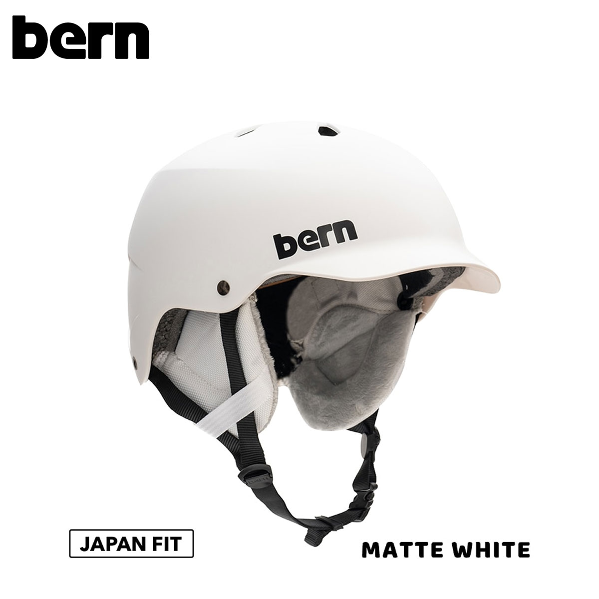 【お買い物マラソン期間中P5倍★4/4 20:00～4/10 1:59まで】バーン bern スノボー スノボ スノーボード ヘルメット TEAM WATTS MATTE WHITE BE-SM25T22 メンズ レディース ユニセックス 24-25