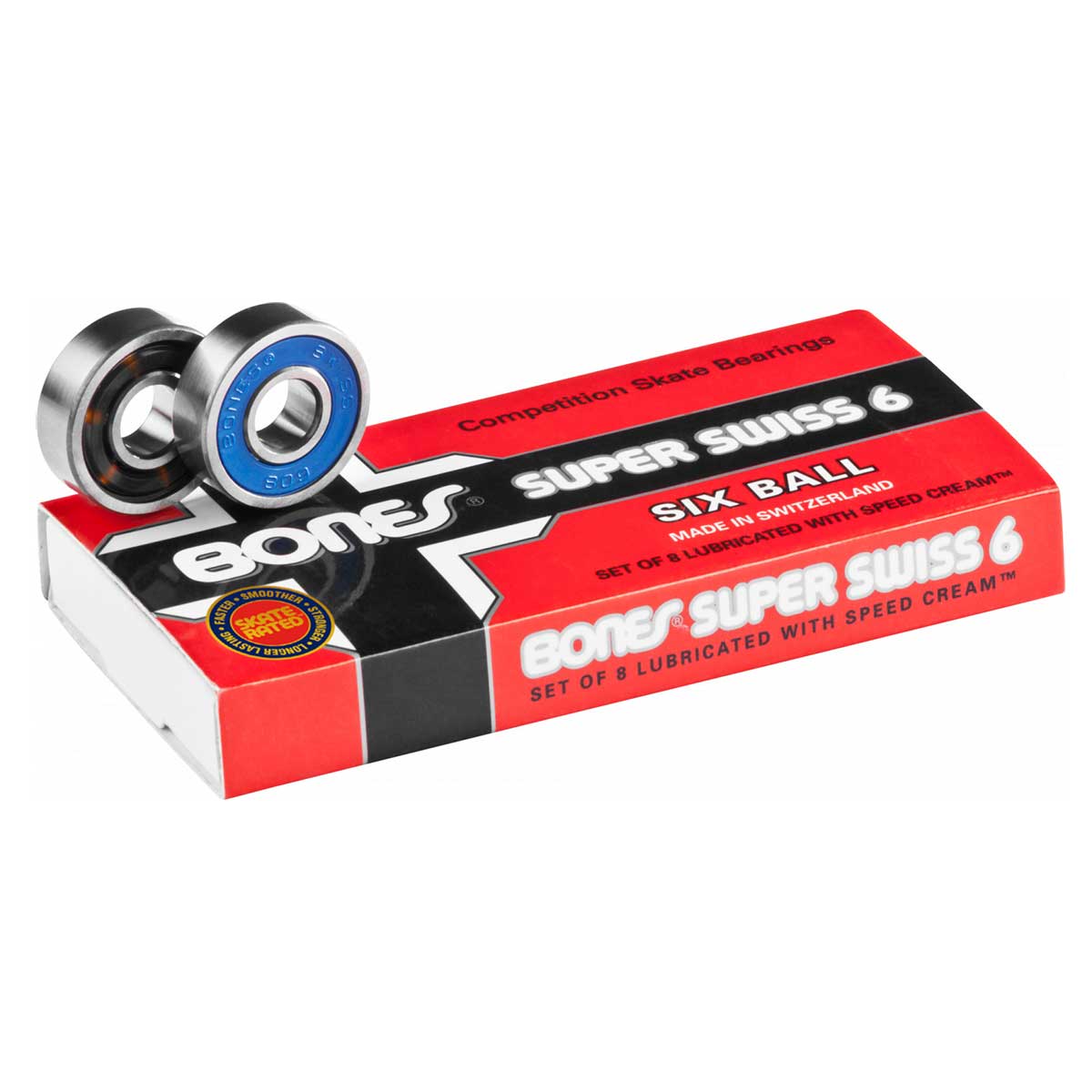 楽天市場】ボーンズ BONES スケボー パーツ SUPER SWISS 6 SKATEBOARD