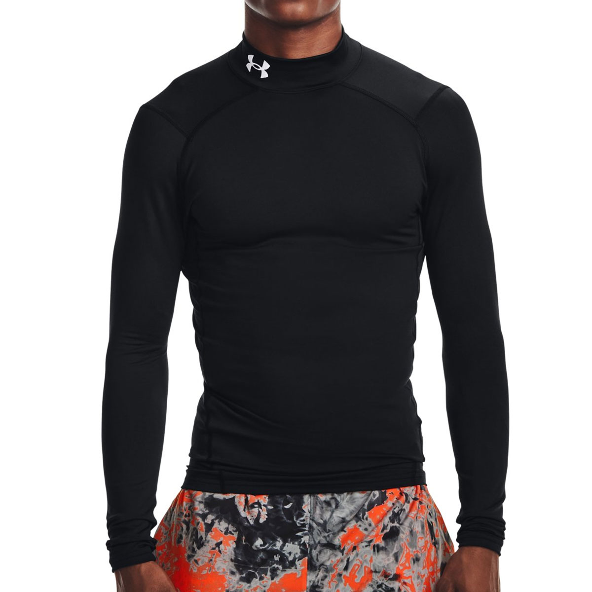 【お買い物マラソン期間中P5倍★4/14 20:00～4/17 9:59まで】アンダーアーマー UNDER ARMOUR ジム フィットネス ヨガ ウェア インナーシャツ アンダーシャツ UA コールドギア アーマー コンプレッション ロングスリーブ モックネック シャツ 1366072-001 メンズ 男性 25FA