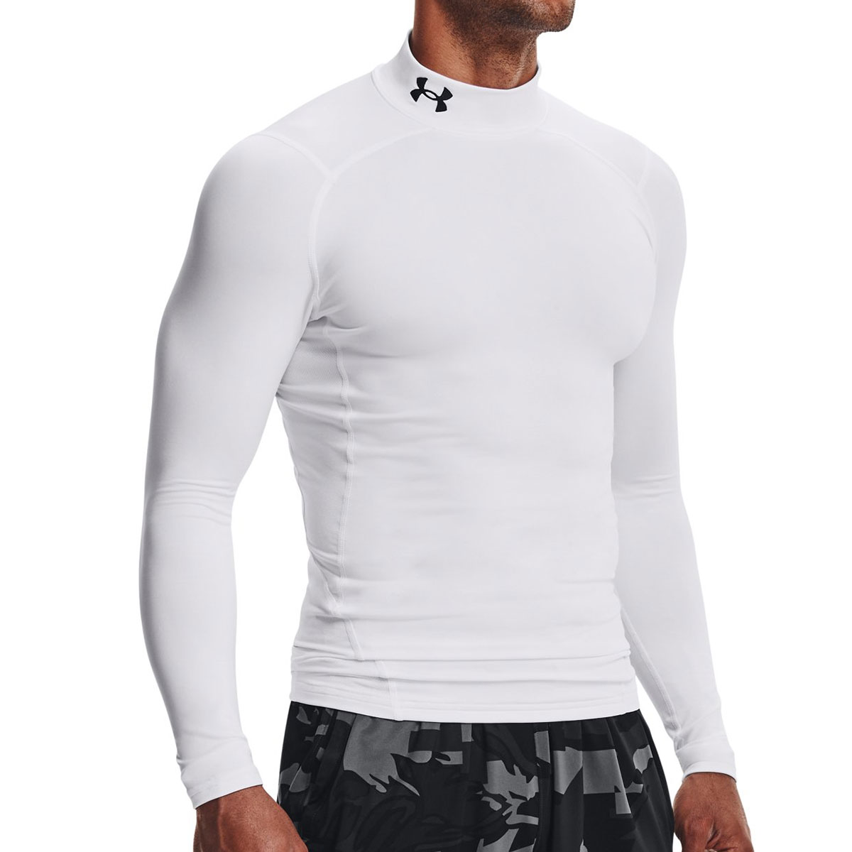 【お買い物マラソン期間中P5倍★4/14 20:00～4/17 9:59まで】アンダーアーマー UNDER ARMOUR ジム フィットネス ヨガ ウェア インナーシャツ アンダーシャツ UA コールドギア アーマー コンプレッション ロングスリーブ モックネック シャツ 1366072-100 メンズ 男性 24FA