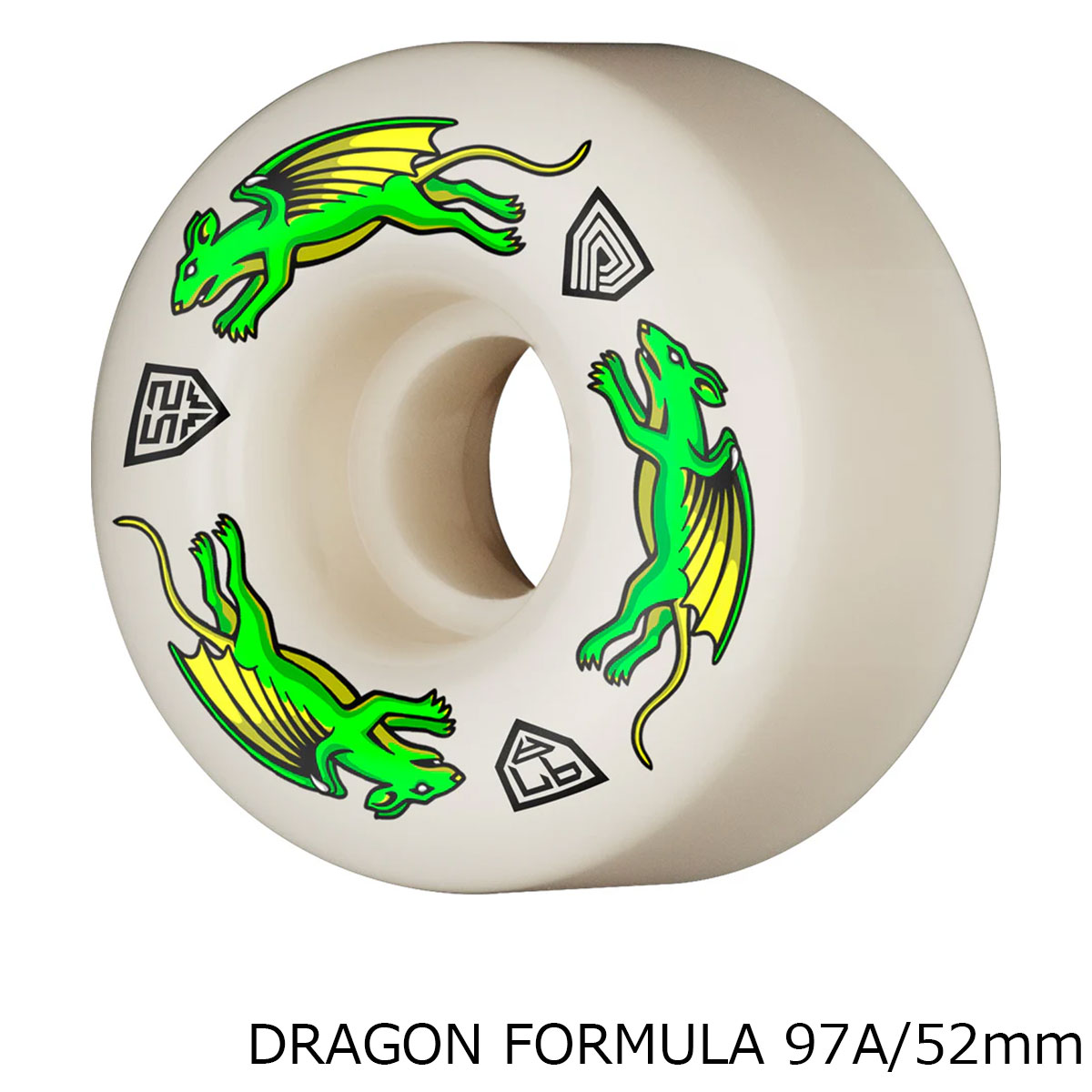 パウエルペラルタ POWELL PERALTA スケボー スケートボード ウィール DRAGON NANORAT 52×34MM 97A 33211542