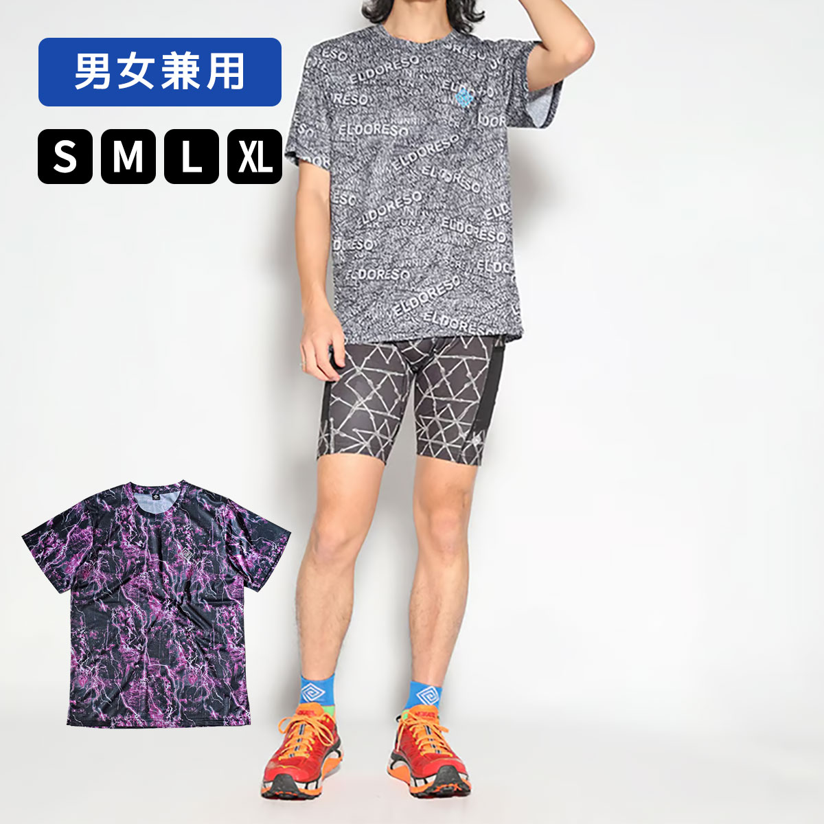 【楽天市場】エルドレッソ ELDORESO ランニング ウェア 半袖 Tシャツ Legese Tee E1014715 メンズ レディース