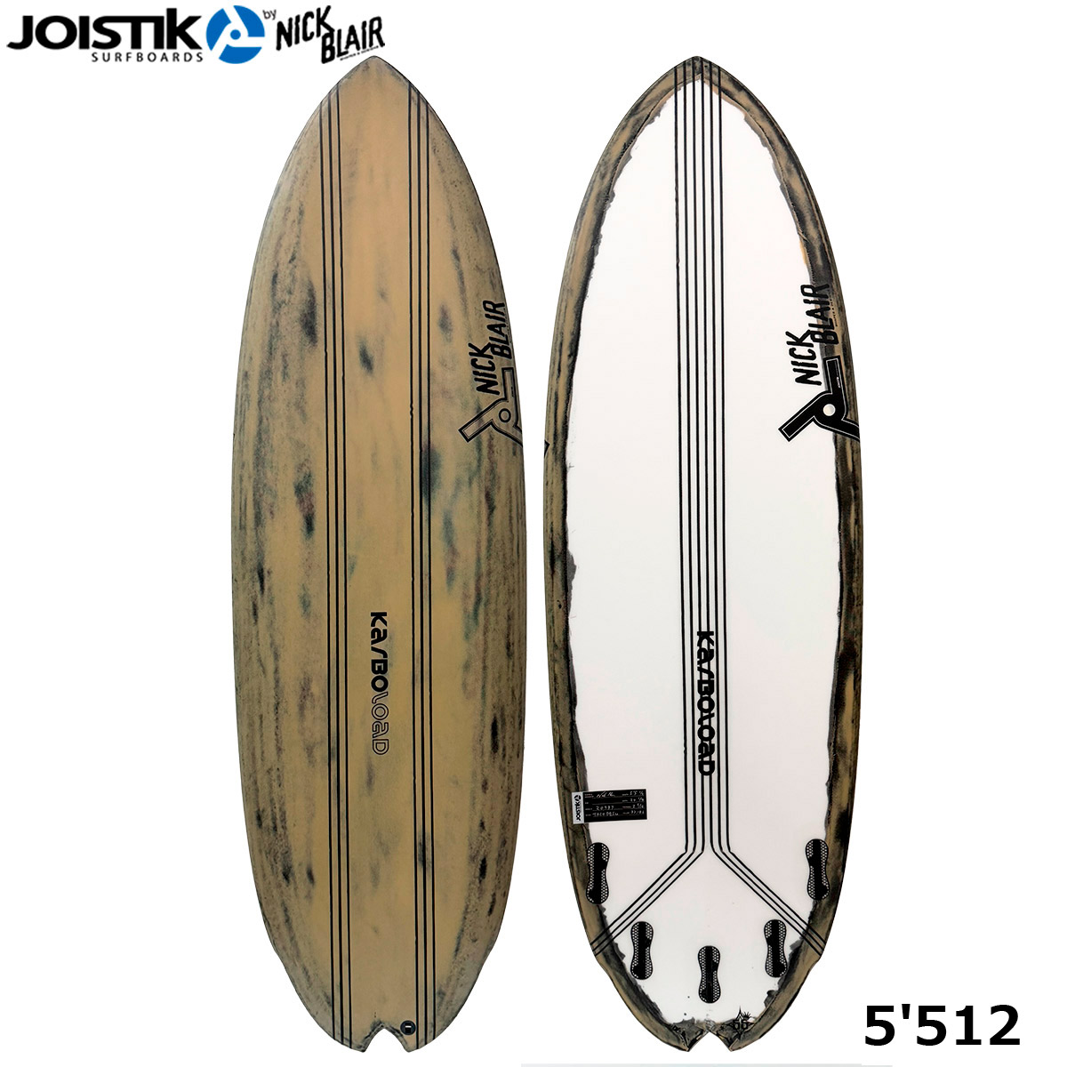 ジョイスティック JOISTIK サーフィン サーフ サーフボード 板 ショートボード TACO DESU KARBO LOAD ABST TINT FCS2 5FIN NBSJPTD5512TNT