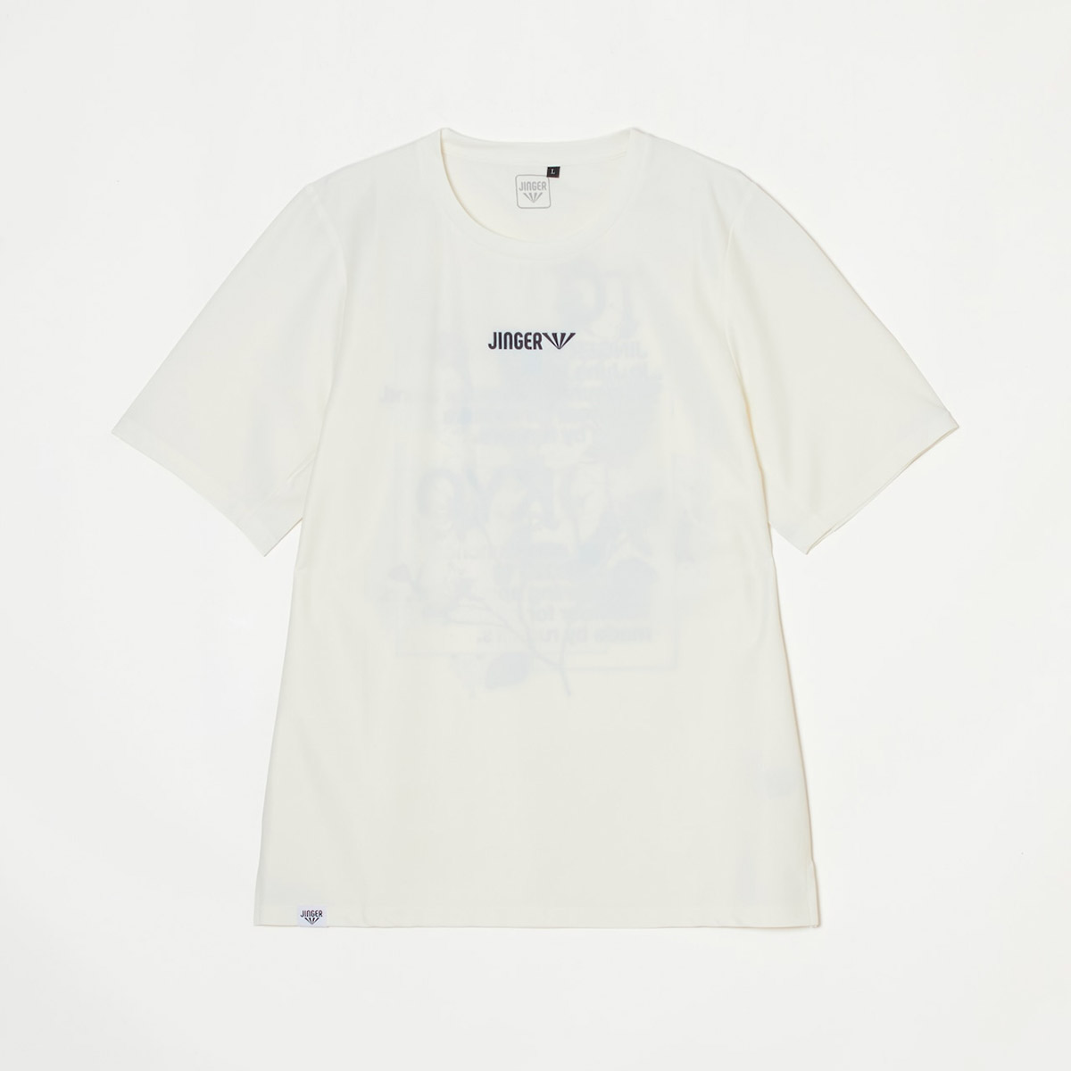 ジンガー JINGER ランニング ウェア 半袖 Tシャツ ランニングTシャツ J-1052-WHT メンズ レディース ユニセックス 26SP 春夏