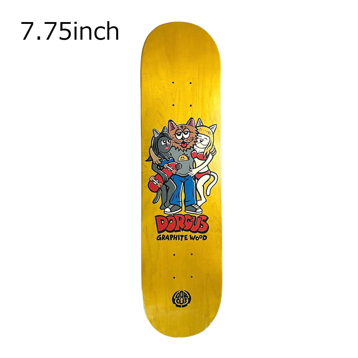 ドーカス DORCUS スケボー スケートボード デッキ 板 ZETT WITH GALS SKATE DECK 7.75 17341T840072-2｜スポーツタカハシ