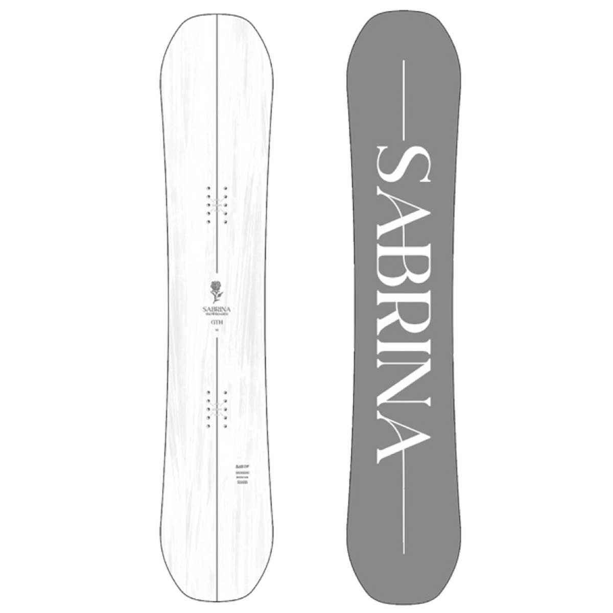 【セール35%OFF！】サブリナ SABRINA スノボー スノボ スノーボード 板 ジーティーエイチ GTH ハイブリッドキャンバー ツイン フリースタイル グラトリ 631-250-05 レディース 女性 25-26