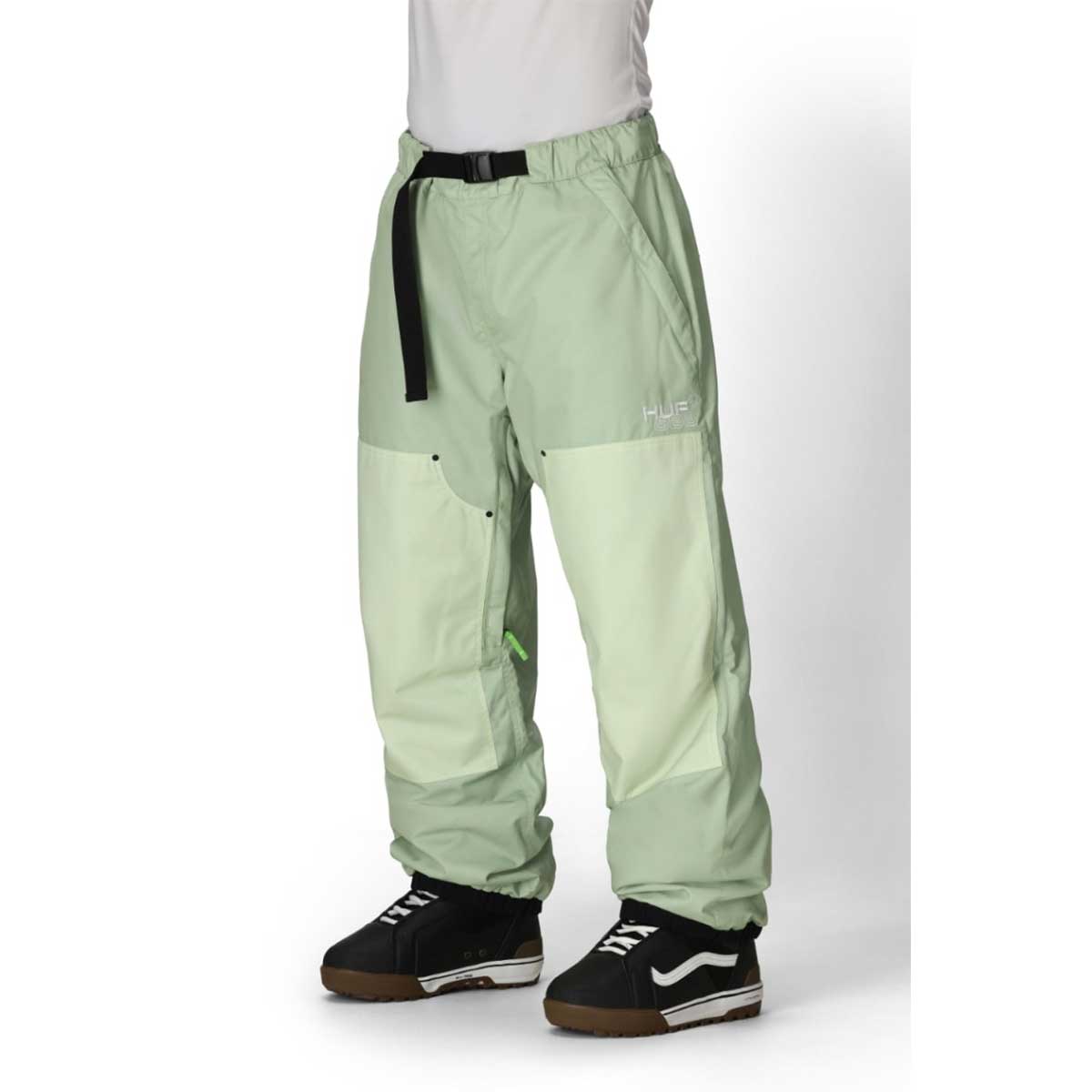 【大売り出し30%OFF！】シックスエイトシックス 686 スノボー スノボ スノーボード お召しもの ズボン下 HUF DOUBLE H SHELL PANT M5WN243-HGRN メンズ 成人男性 25-26