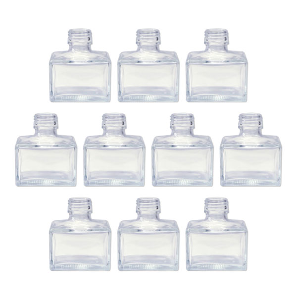 楽天市場】ハーバリウム 角スキットル型 ガラス瓶 200cc 10本セット