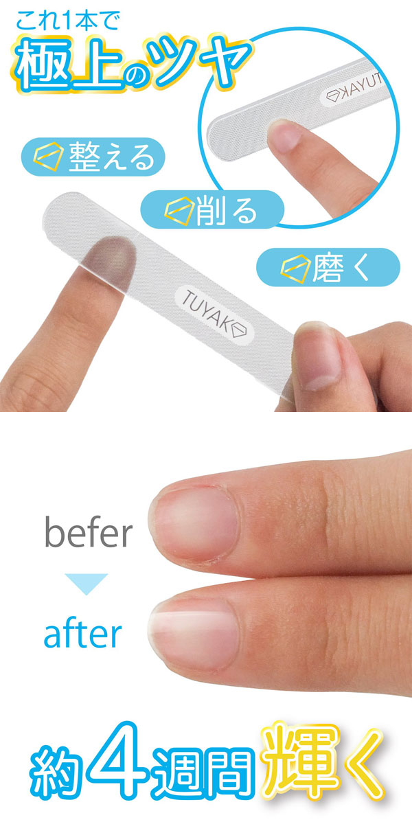 楽天市場 すっぴんネイル Tuyako ツヤコ つめ磨き 爪やすり バッファー ネイルケア テクセルジャパン アクアステラ