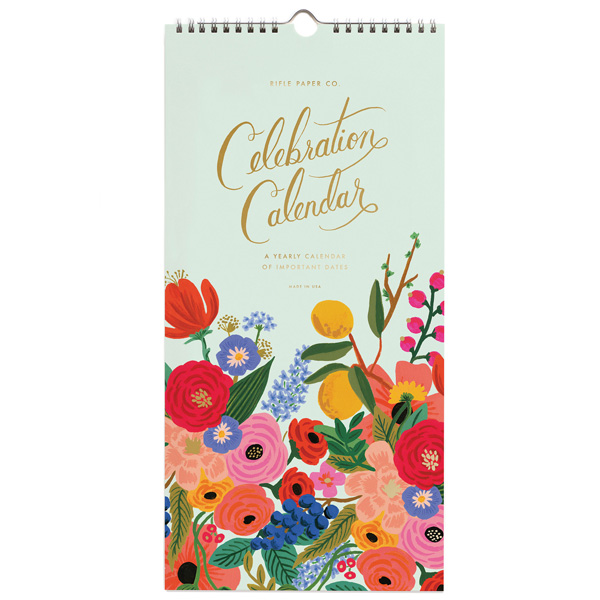 ライフルペーパー 壁掛け カレンダー 21 セレブレーション カレンダー Rifle Paper Co 21 Celebration Calendarブランド デザイナーズ Usa アメリカ 海外 Cal042ギフト プレゼント 誕生日 お祝い Giosenglish Com