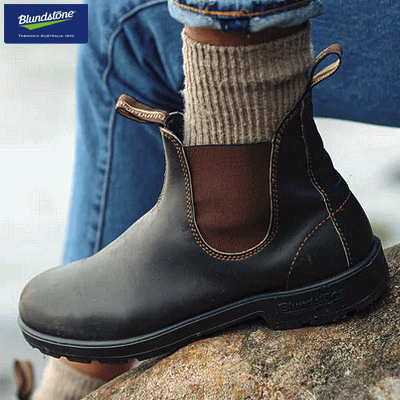 Blundstone ブランド名石ころ 心地好いブーツ スムースレザー サイドゴアブーツ オリジナルス メンズ 成人男性用 レディース 亭主もち用 ORIGINALS 500 レディース靴-ブーツ