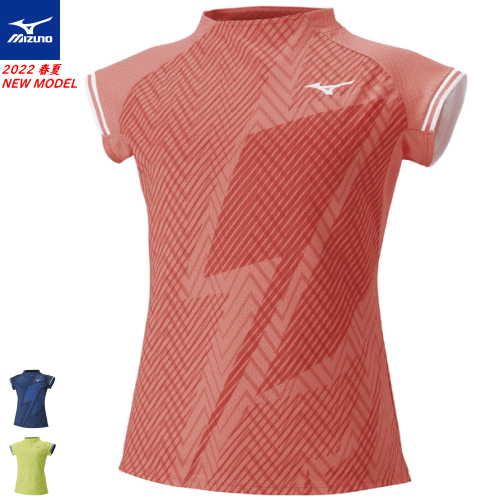ミズノ MIZUNO ゲームシャツ 半袖シャツ ユニホーム バドミントン ウェア レディース 女性用 72MA2200