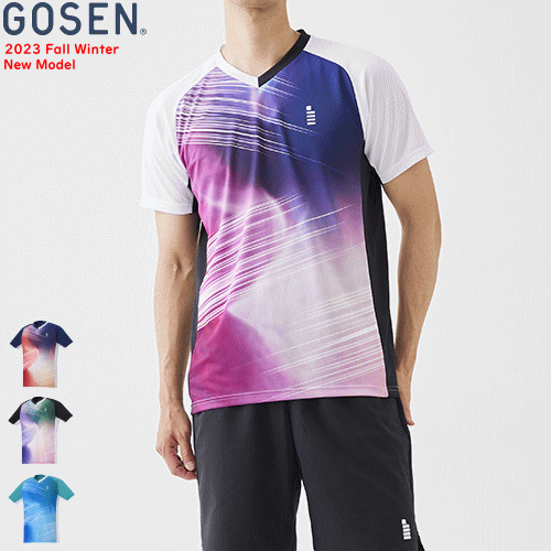 ソフトテニスウェア 楽天市場】GOSEN ゴーセン ゲームシャツ ユニホーム 半袖シャツ