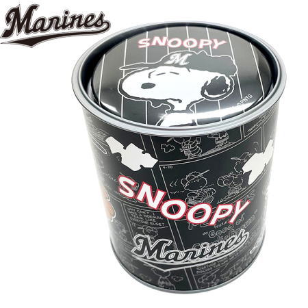 ロッテマリーンズ 貯金缶 貯金箱 缶バッチ スヌーピー 千葉ロッテマリーンズ 野球 限定モデル