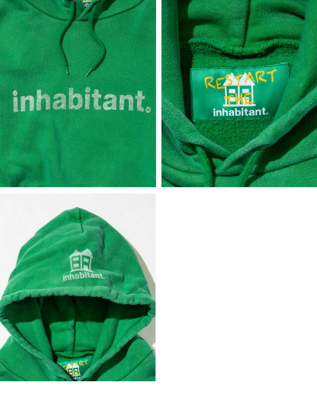 インハビタント【inhabitant】【LogoFoodie】ism22kt99パーカースノーボードスケートボード