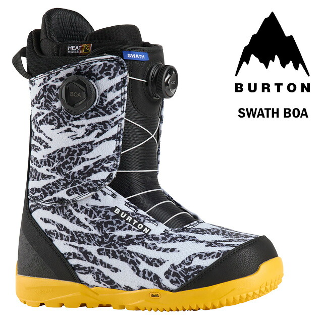 【BURTON】 バートン 【Swath BOA】 スワス BOA Zebra / Goldenrod 24-25 メンズ 成人男性用 BOOTS ブーツ SNOWBOARD スノーボード