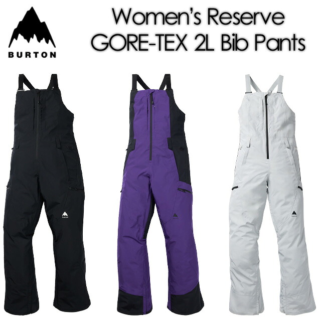 【BURTON】バートン 【Women’ｓ Reserve GORE-TEX 2L Bib】＜br /＞ウィメンズ リザーブ ゴアテックス 2L ビブパンツ＜br /＞25-26 スノーボード ウェア 女性用