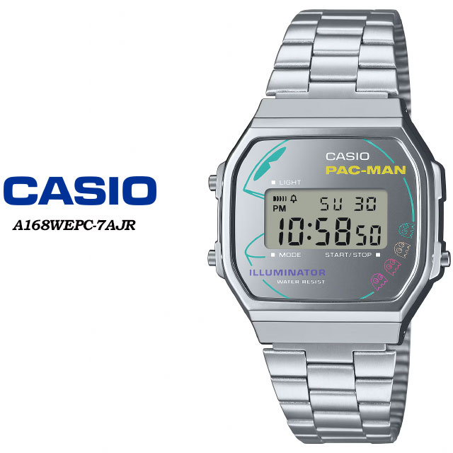 【CASIO】 カシオ CASIO CLASSIC 「パックマン」コラボレーションモデル A168WEPC-7AJR 腕時計 国内正規品