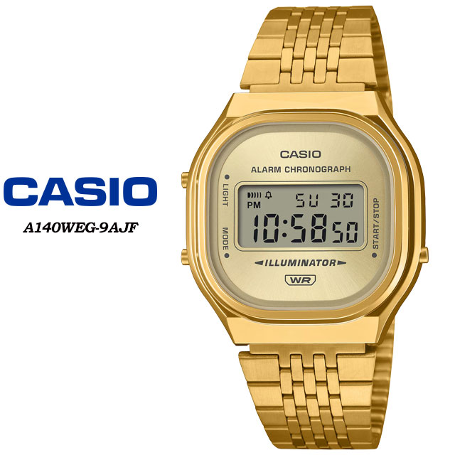 【CASIO】 カシオ CASIO CLASSIC A140WEG-9AJF ウォッチ 国内置き目品