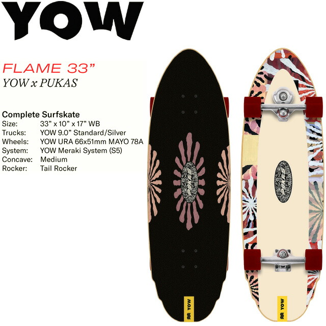 YOW Waikiki サーフスケート 2025 YOW SKATE WAIKIKI 40インチ ヤウ ワイキキ サーフスケート
