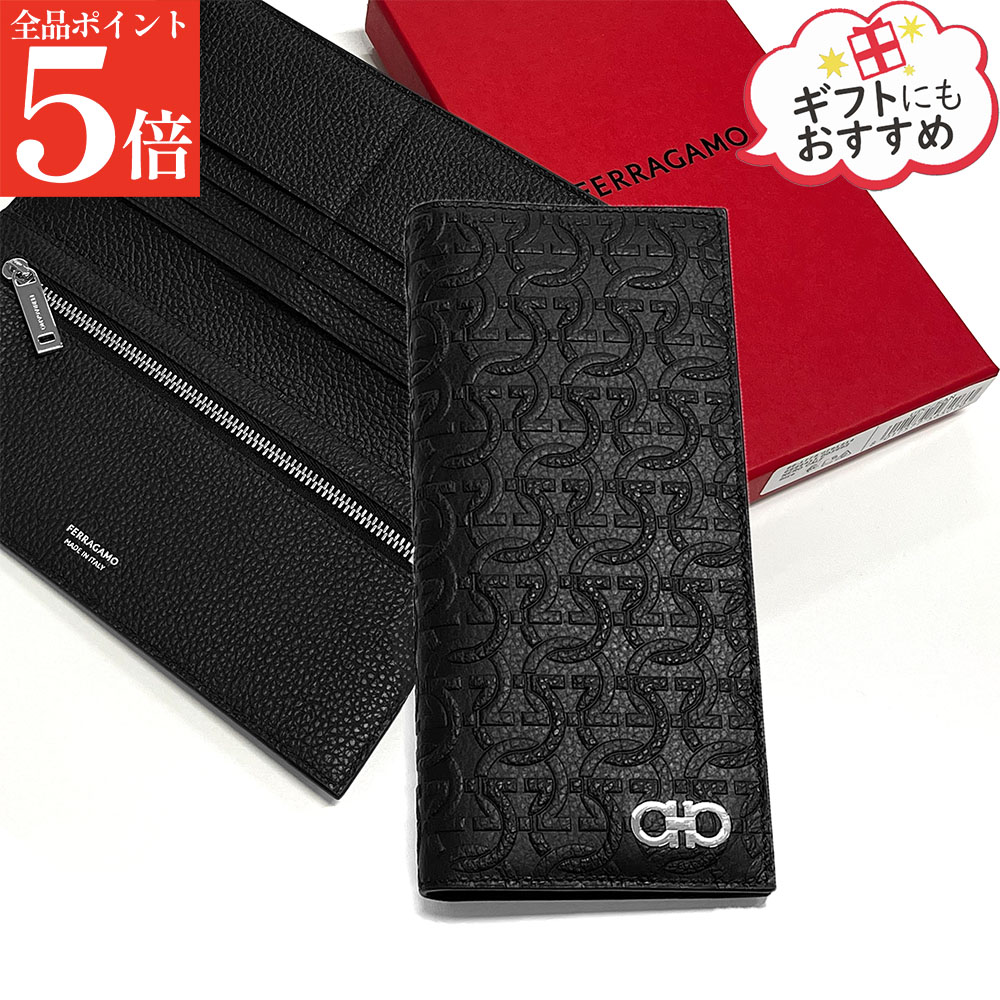 【SUMMER FINAL SALE★全品P5倍&最大15000円クーポン!31日迄】FERRAGAMO フェラガモ 二つ折り 長財布 66 1775 メンズ レザー ガンチーニ ロゴ 男性用 紳士用|ブランドショップ リペイ
