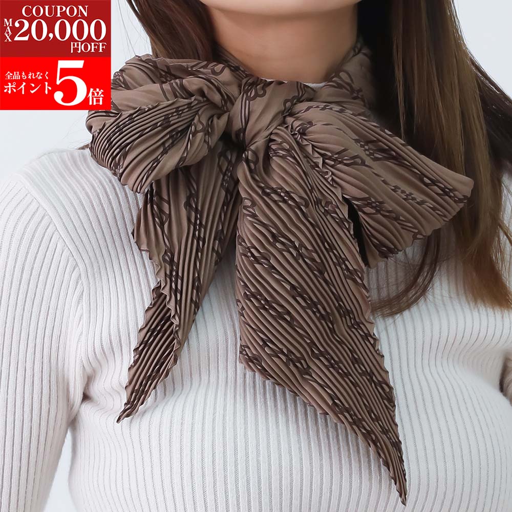 ☆HERMES☆プリーツシルクスカーフ☆ロンシャン柄美品☆ HERMES - エルメス シルクマフラー ジャングルラブ ドット 白 黒