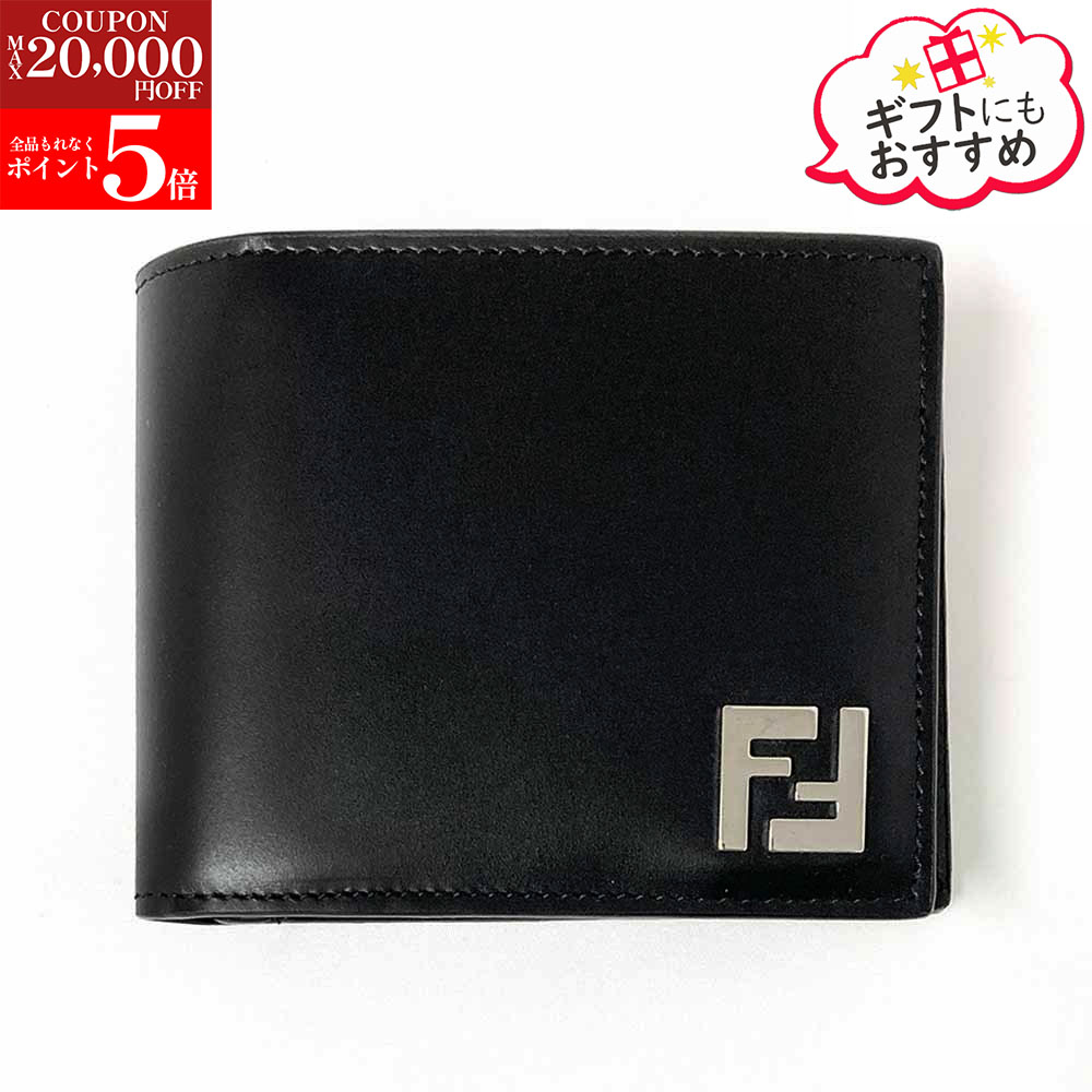 フェンディ FENDI 黒 レザー 二つ折り財布 楽天市場】FENDI フェンディ FENDI ROMA Bi-Fold Wallet 二つ折り財布