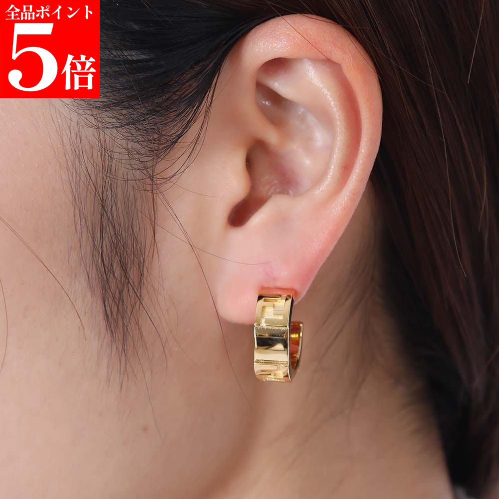 【正規品・新品・GW直前ｽｰﾊﾟｰSALE全品P5倍＆全品5％値引きｸｰﾎﾟﾝ30日迄】FENDI フェンディ 8AK892 B08 F0CFK フェンディ フォーエバー ピアス スタッドピアス