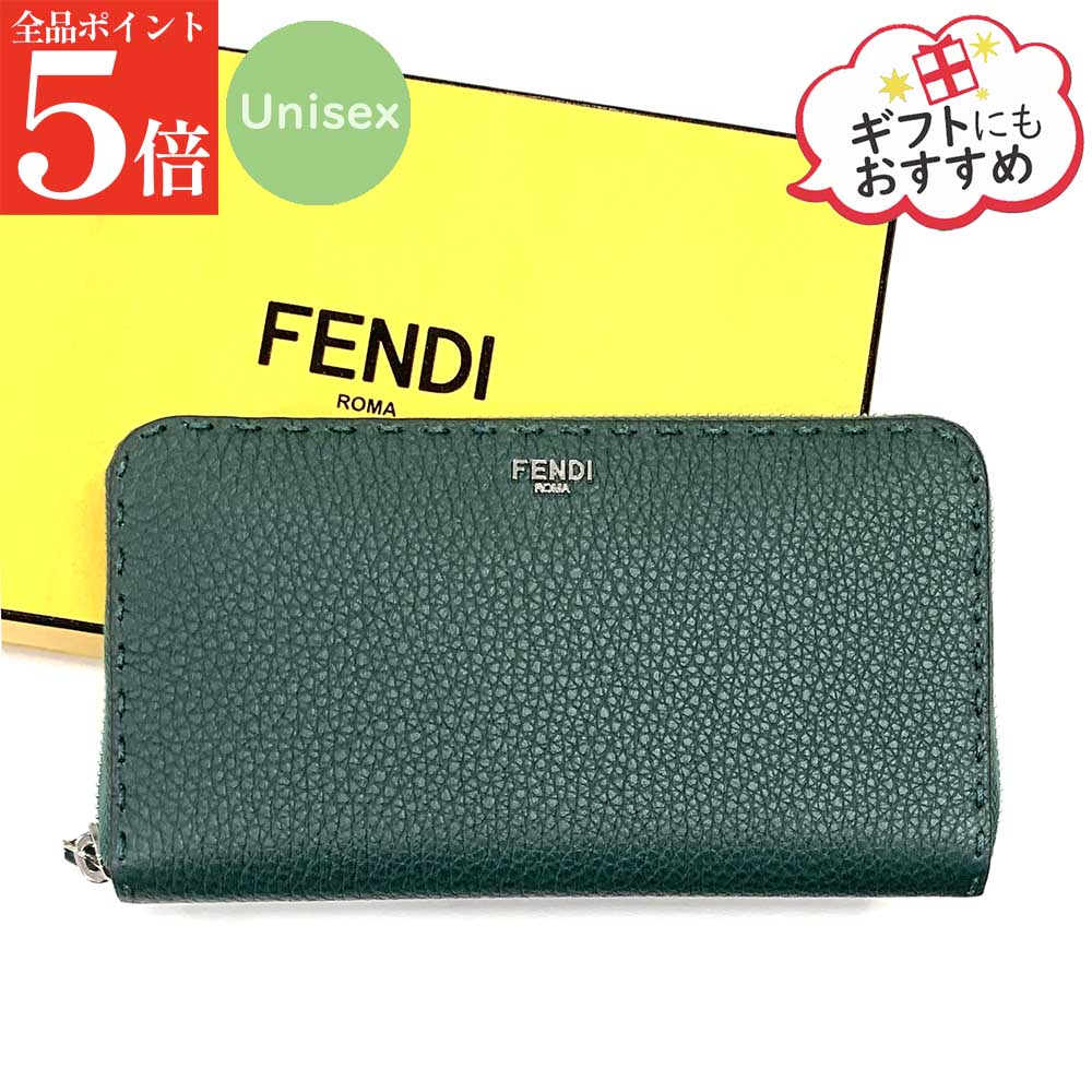 【ｽｰﾊﾟｰSALE☆全品P5倍＆最大限度2万円ｽﾍﾟｼｬﾙｸｰﾎﾟﾝ15日迄】 FENDI フェンディ 7M0210 AP3C F1TUN セレリア ラウンドジップ メンズ長紙入れ ラウンドジッパー式 ユニ一発やる レディース