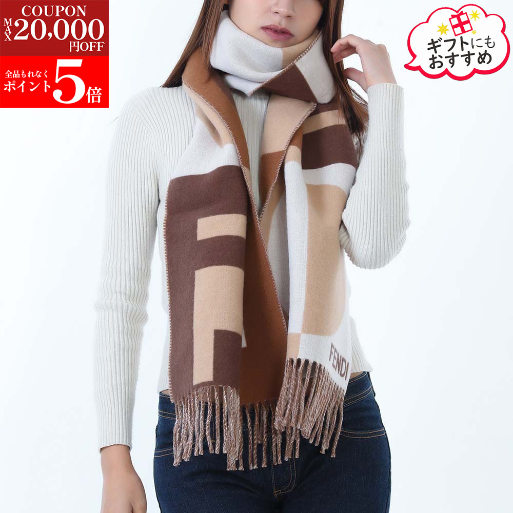 FENDI マフラー　年始セール 楽天市場】【SALE】 フェンディ FENDI FFモチーフ マフラー 秋冬
