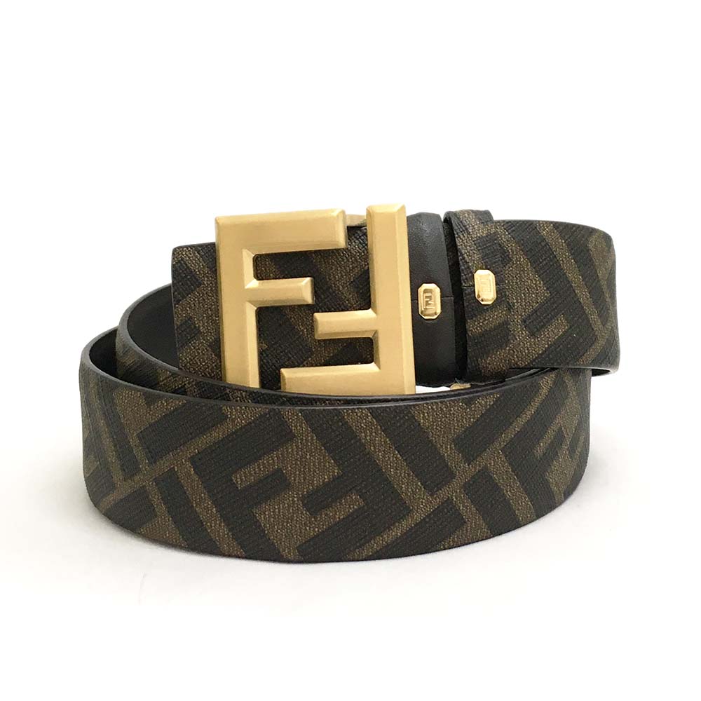 【美品】【激レア】FENDI セレリア　ゴールド金具　ベルト　メタリックブラウン 美品】【激レア】FENDI セレリア ゴールド金具 ベルト