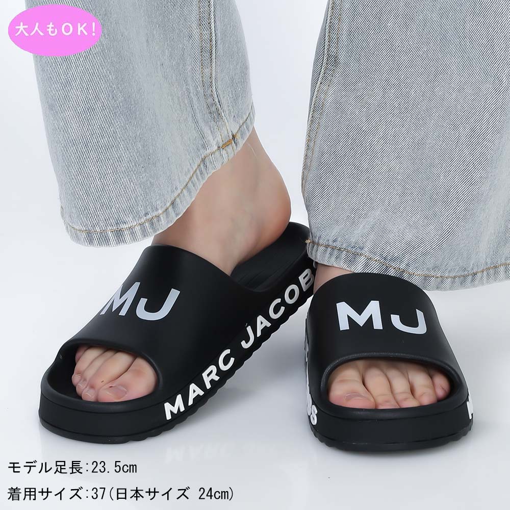 MARC JACOBS マークジェイコブス ザレザースライドサンダル (07