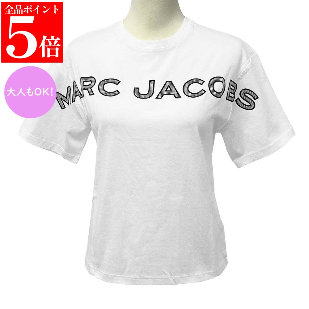 【春の応援SALE全品P5倍＆最大2万円値引きクーポン15日迄】MARC JACOBS KIDS マークジェイコブス キッズ Tシャツ W60766 レディース ガールズ 半袖 カットソー コットン クルーネック ロゴ 大人もOK 女性用 子供用