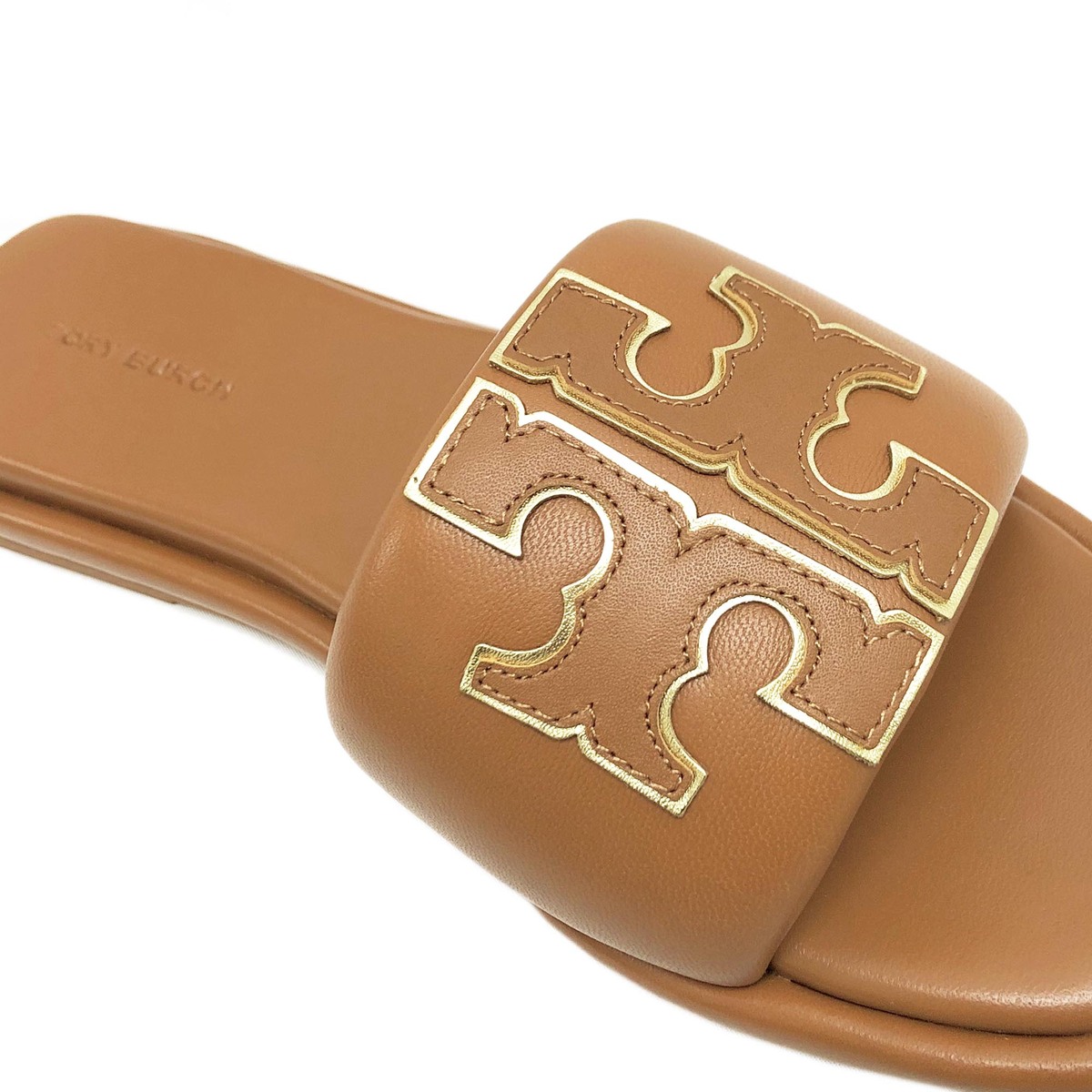 海外花系 トリーバーチ サンダル TORY BURCH 79985 202 ダブルT スポーツスライド レディース サンダル ブラウン |  iuggu.ru