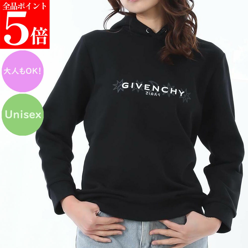 【ｽｰﾊﾟｰSALE☆全品P5倍＆最大限度2万円ｽﾍﾟｼｬﾙｸｰﾎﾟﾝ15日迄】GIVENCHY KIDS ジバンシィ キッズ H30699 09B  レディース ガールズ メンズ ボーイズ  ティーシャツパーカー パーカー フーディー 成年者も聞き届ける ユニ一発やる