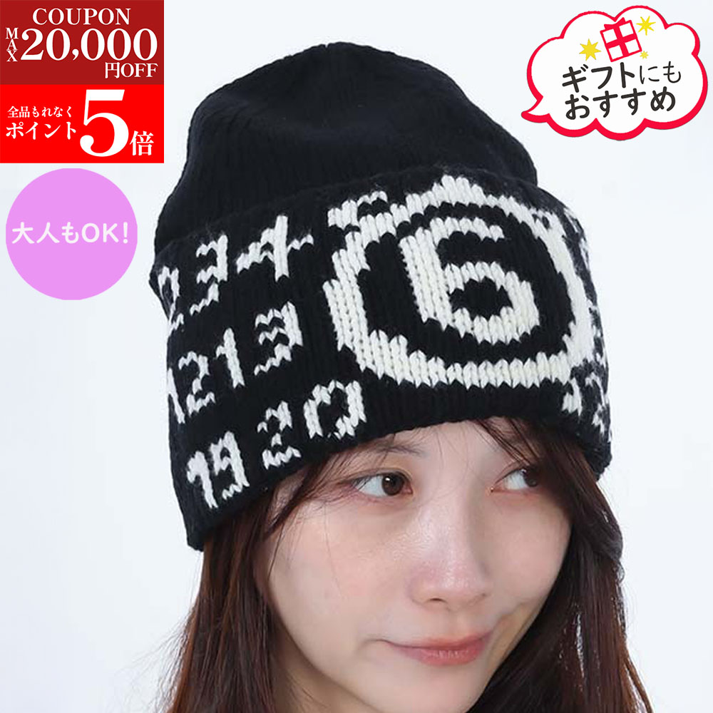 新品☆大人もOK！MM6 ニット帽 黒 ロゴ入り 新品☆大人もOK！MM6 ニット帽 黒 ロゴ入り MM6 KIDS ロゴ入りビーニー