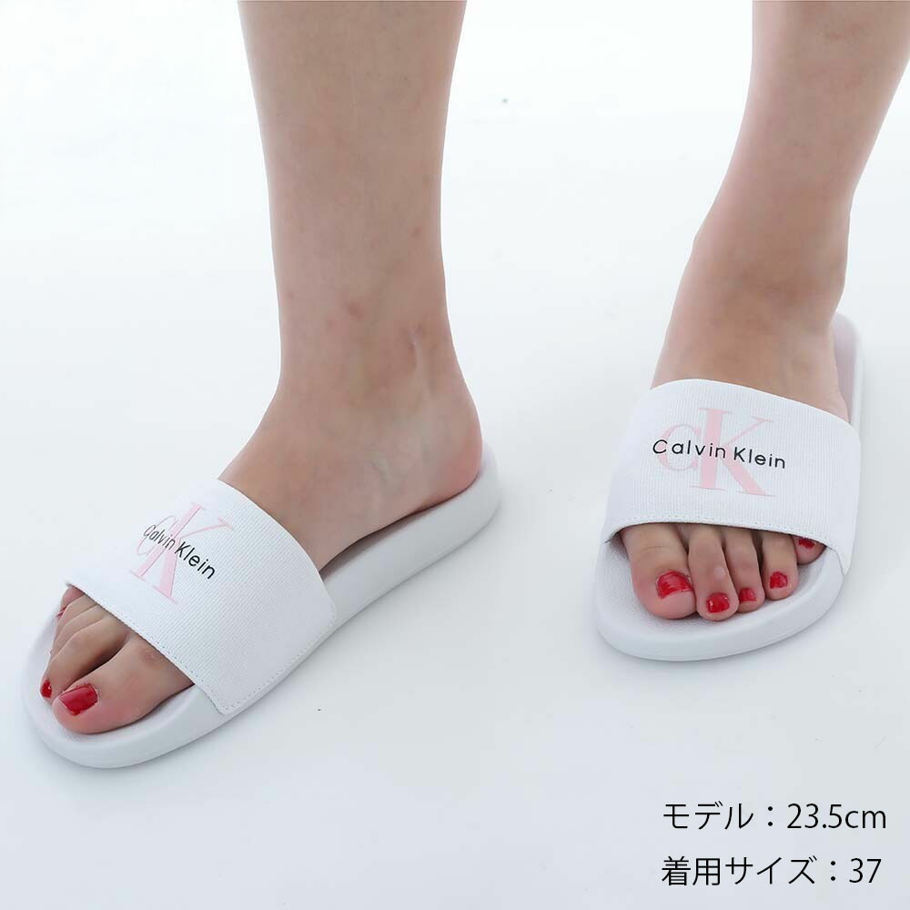 カルバンクライン   Jeans Monogram CV Sandal Calvin Klein Jeans Monogram CV Sliders Black | Mainline