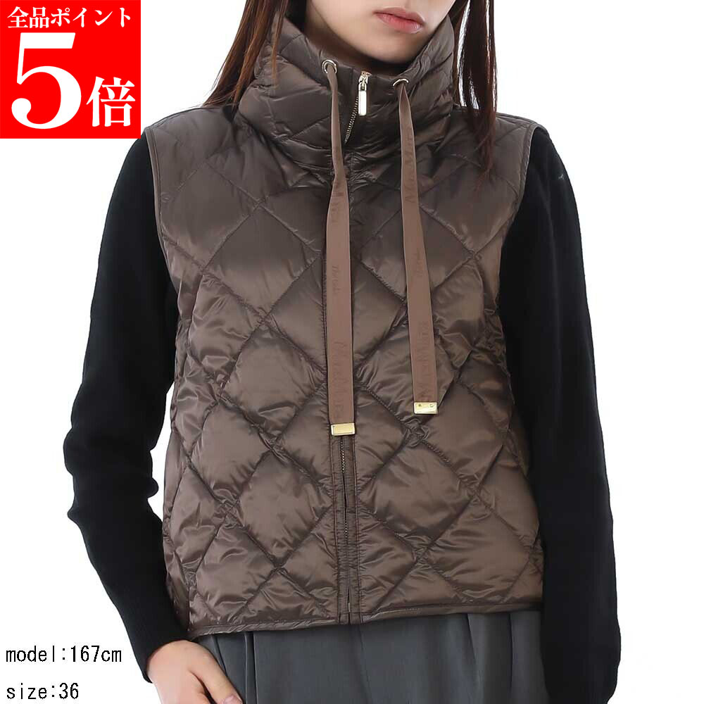 【SUMMER FINAL SALE★全品P5倍&最大15000円ｸｰﾎﾟﾝ!31日迄】MAX MARA The Cube マックスマーラ ザ キューブ 2619291014600 044 トレジック テクニカル キャンバス ダウン ジレ レディース ダウンベスト 女性用 婦人用｜ブランドショップ　リペイ