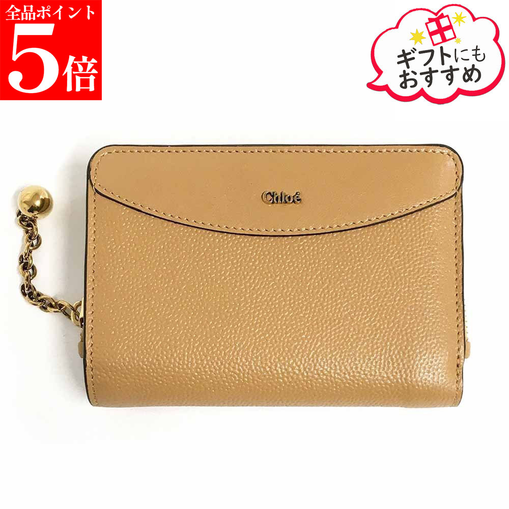 【ｽｰﾊﾟｰSALE☆全品P5倍＆最大限度2万円ｽﾍﾟｼｬﾙｸｰﾎﾟﾝ15日迄】Chloe クロエ CH25AP981 P88 268 CHLOE SPHERE 二つ折り紙入れ コンパクトウォレット