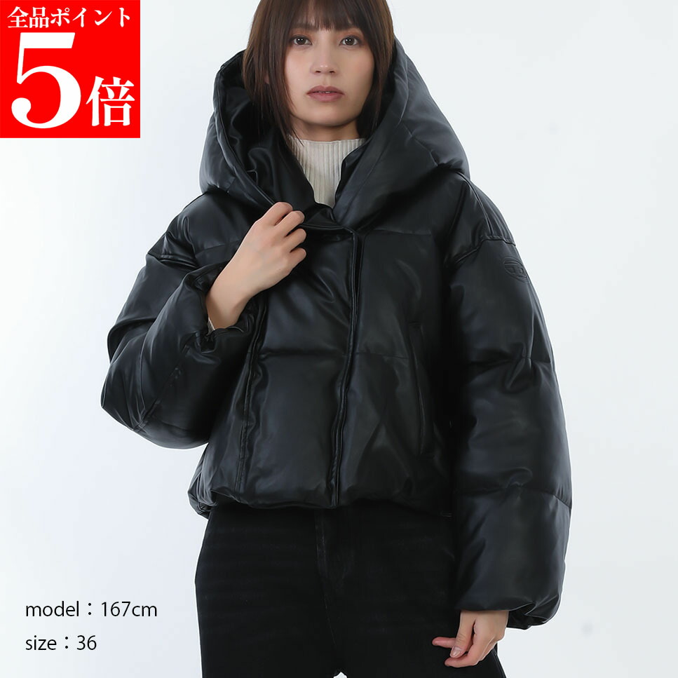 【春の応援SALE全品P5倍＆最大2万円値引きクーポン15日迄】DIESEL ディーゼル パファーダウン ジャケット A20122 0CHAJ W-ILLEY レディース クロップドジャケット ショート丈 女性用 婦人用