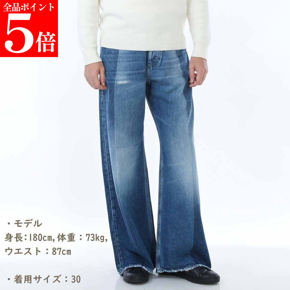 【春の応援SALE全品P5倍＆最大2万円値引きクーポン15日迄】DIESEL ディーゼル A06925 09L48 01 1996 D-SIRE デニム ジーンズ ルーズフィット ワイドパンツ メンズ