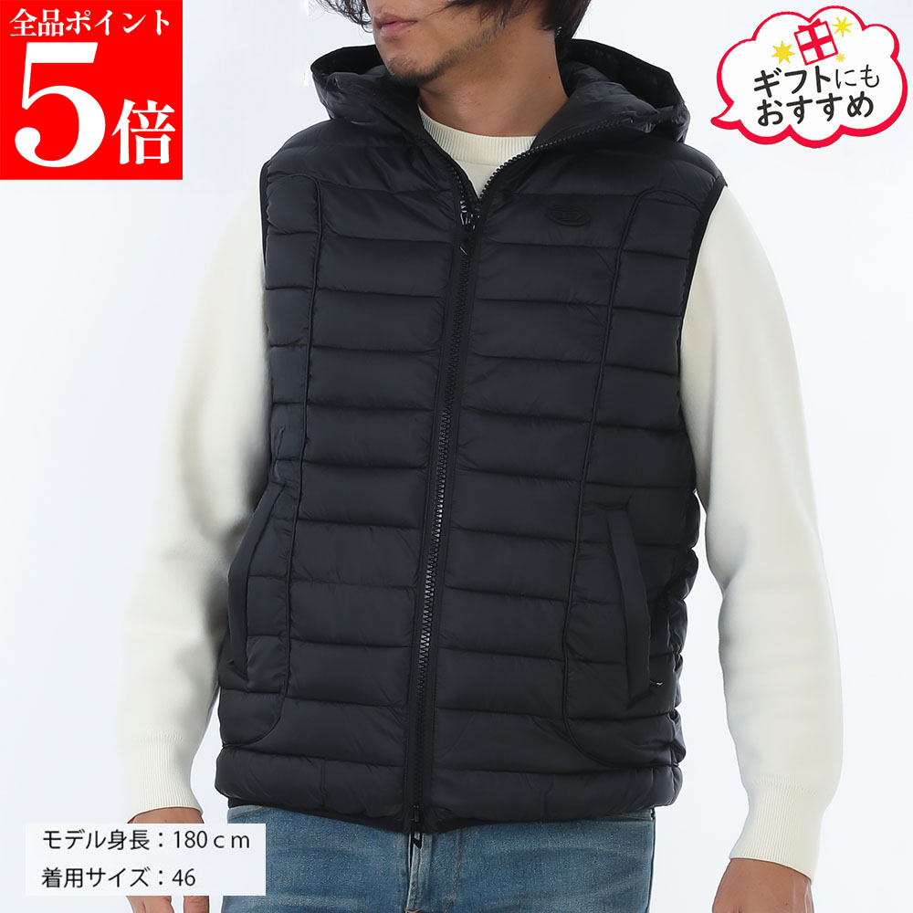 【春の応援SALE全品P5倍＆最大2万円値引きクーポン15日迄】DIESEL ディーゼル A14718 0BHAZ 9XX W-TEMPLE フード パファー ベスト メンズ