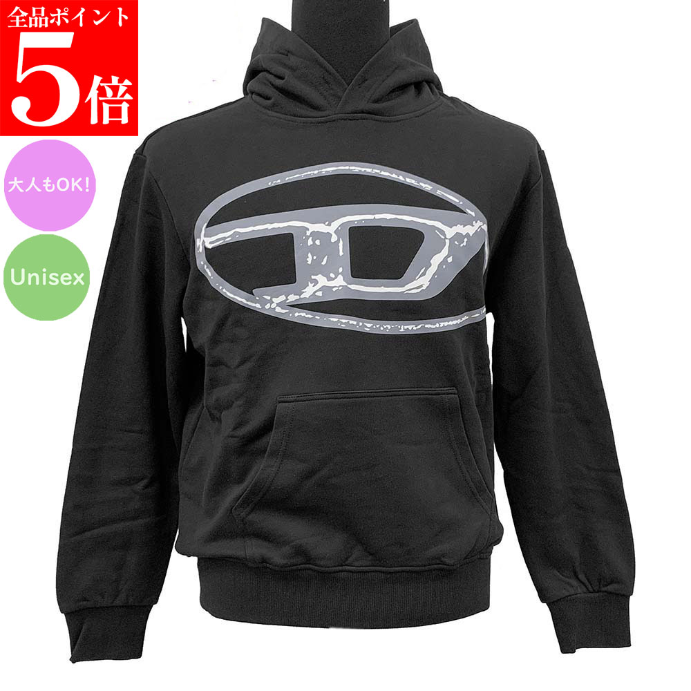 【ｽｰﾊﾟｰSALE☆全品P5倍＆最大限度2万円ｽﾍﾟｼｬﾙｸｰﾎﾟﾝ15日迄】★2025AW★ DIESEL KIDS ディーゼル キッズ J02487 KYAQK K900 SBONNIEHOOD OVER メンズ ボーイズ レディース ガールズ フーディーパーカー 成年者も聞き入れる ユニ一発やる