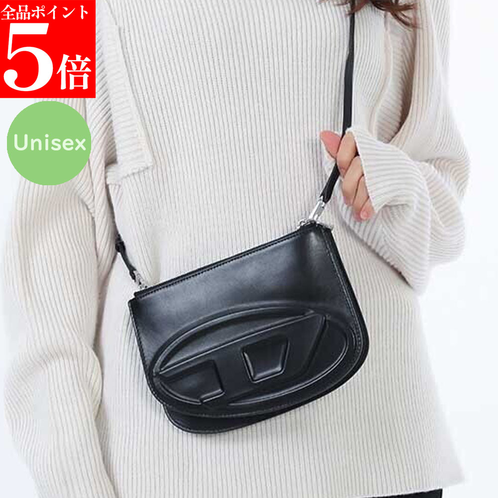 【正規品・新品・GW直前ｽｰﾊﾟｰSALE全品P5倍＆全品5％値引きｸｰﾎﾟﾝ30日迄】DIESEL ディーゼル X10330 PR818 T8013 1DR TWIN ショルダーバッグ ハンドバッグ
